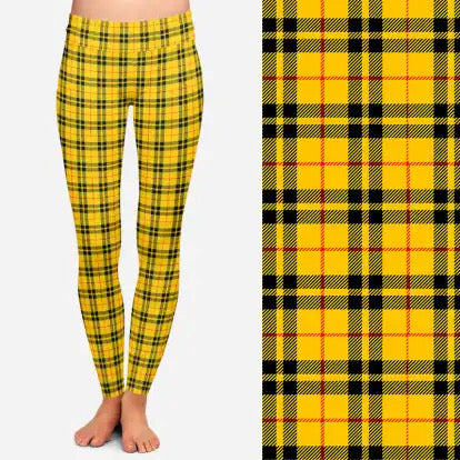 Preorders end 30th November, available mid January. Yellow tartan full length leggings