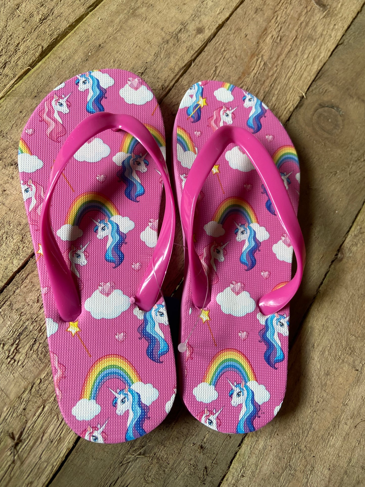 Kids Unicorn Flip Flops