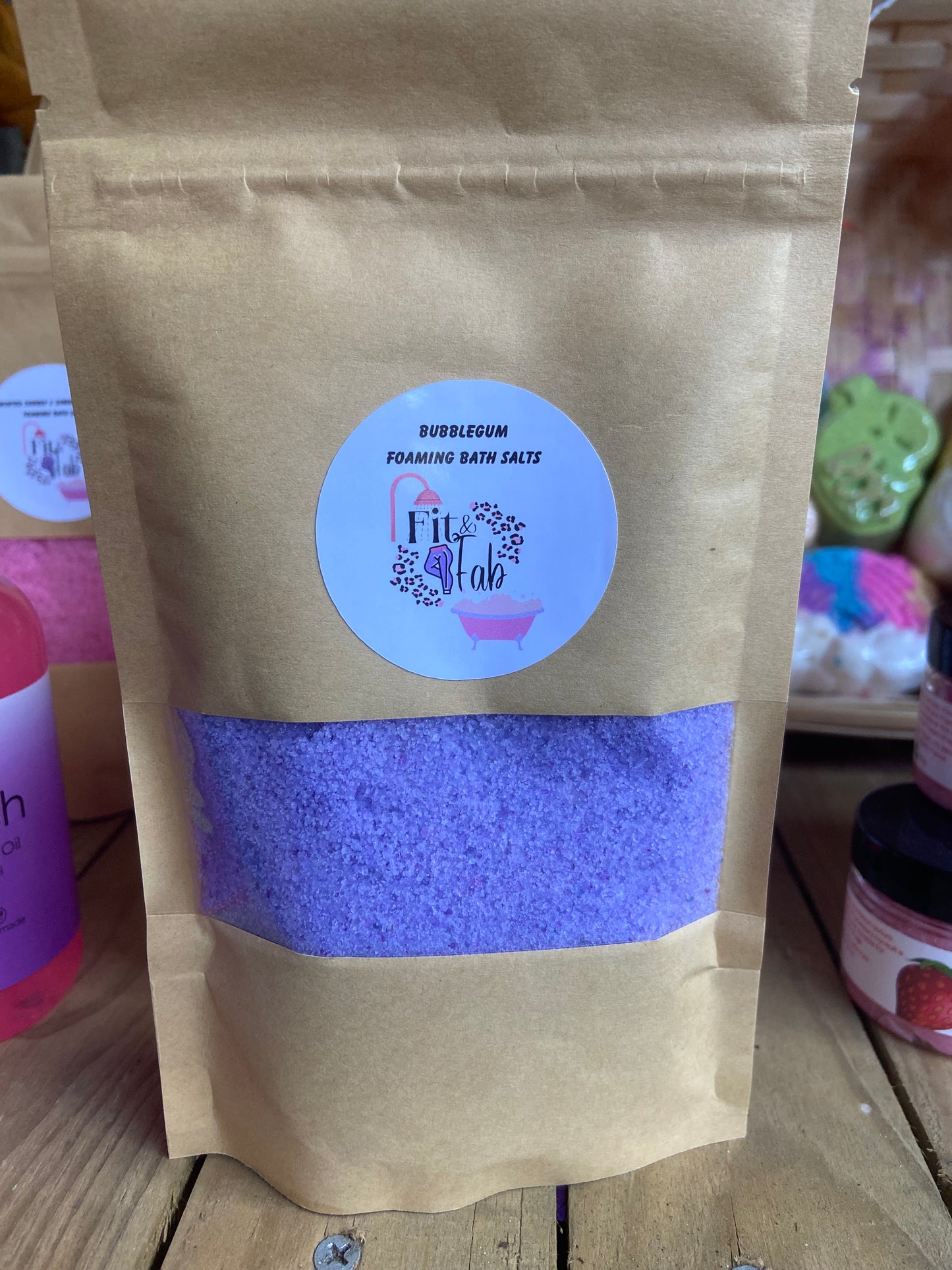 Bubblegum Foaming Bath Salts