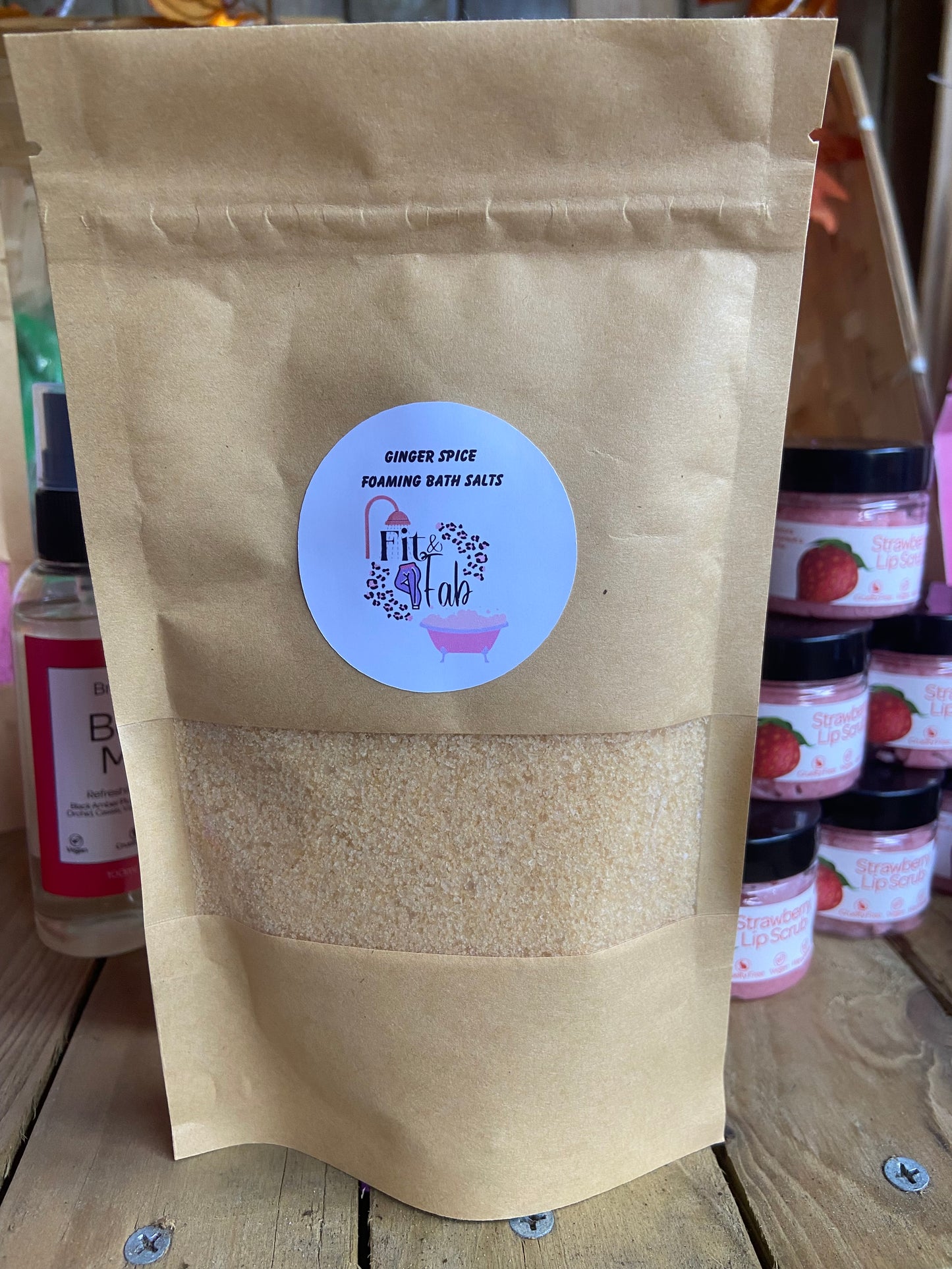 Ginger Spice Foaming Bath Salts