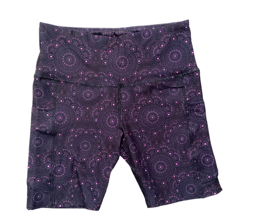 Purple Mandala Thigh Pocket Shorts