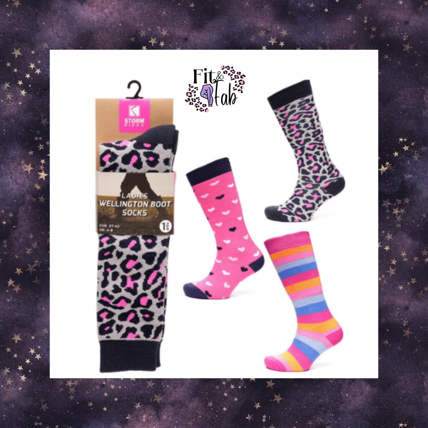 Ladies Wellington Boot Socks