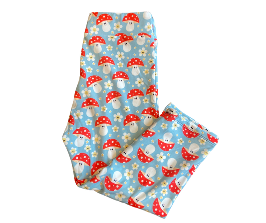 Kids Happy Toadstool Capri Leggings