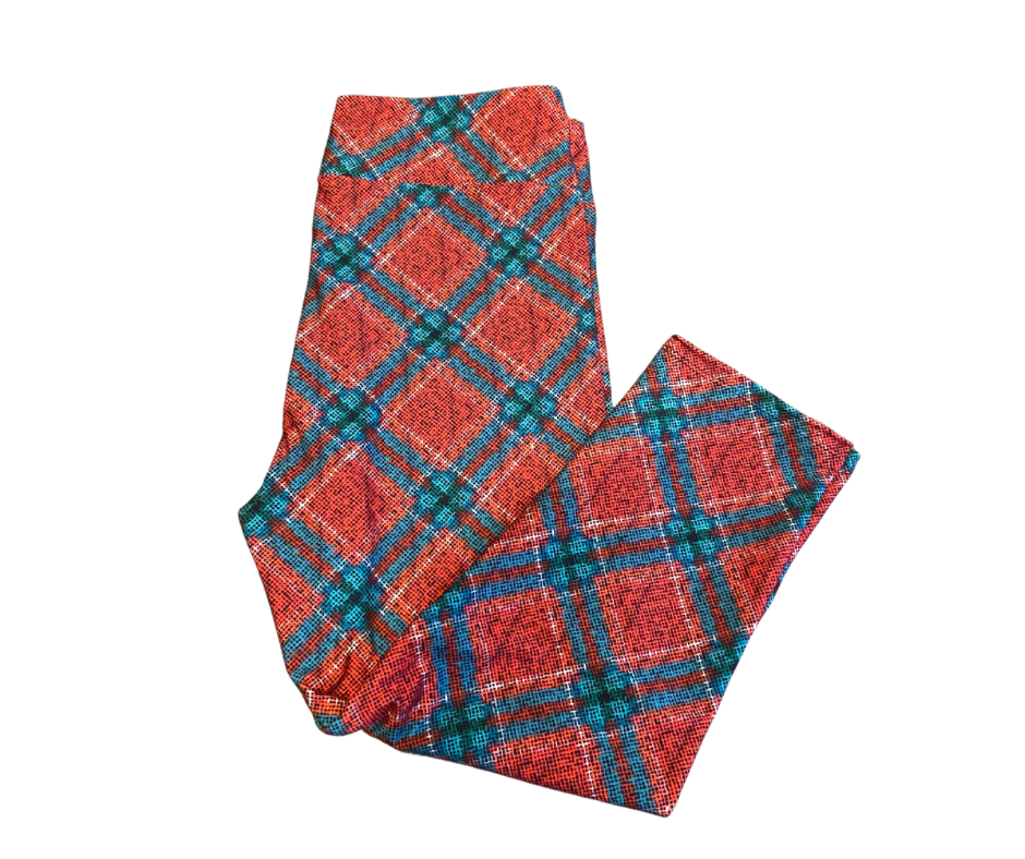 Xmas Tartan Capri leggings