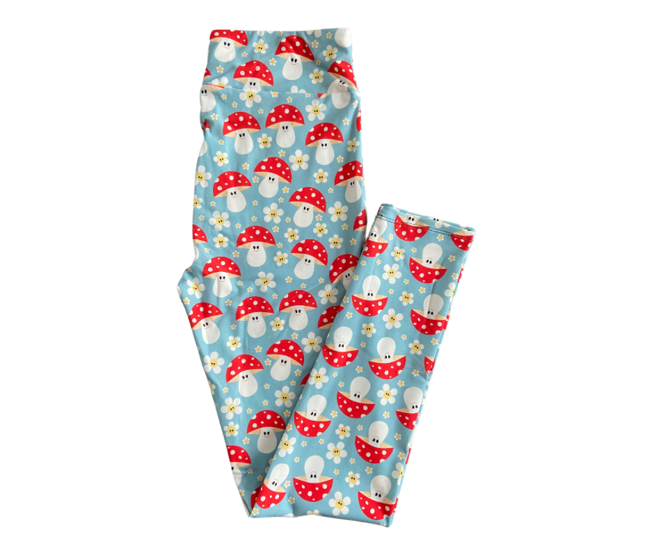 Happy Toadstool Full Length Leggings