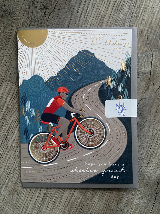 Birthday Card - Hope you have a wheelie great day