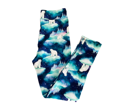 Kids Polar Bear Full Length Leggings