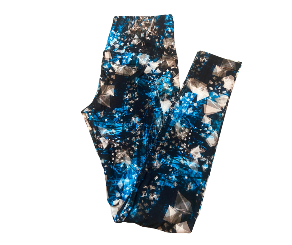 Blue Ice Full Length Thigh Pocket Leggings