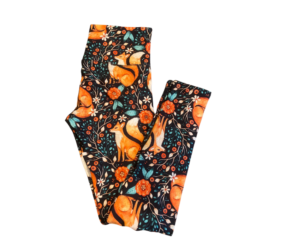 Fantastic Fox full length thigh pocket leggings