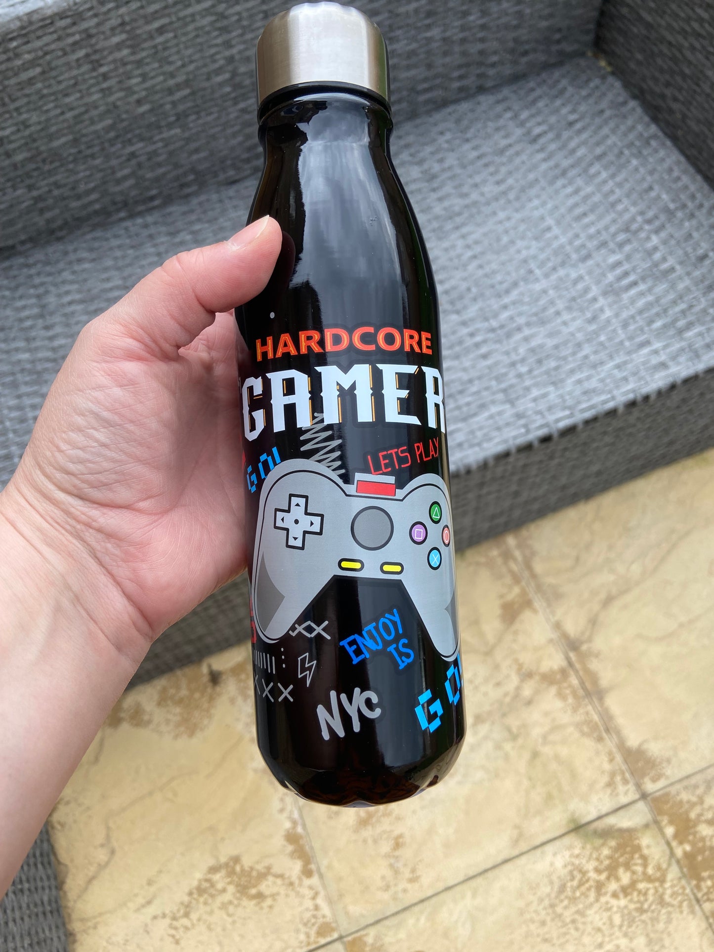 Hardcore Gamer Aluminium Bottle