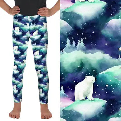 Preorder ends 30th November available mid Jan. Kids Polar Bear Full Length Leggings