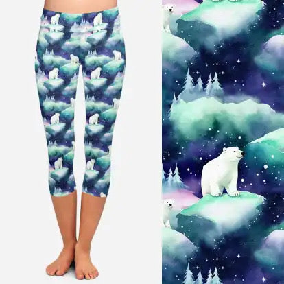 Preorder ends 30th November, available mid January. Polar Bear Capri Leggings