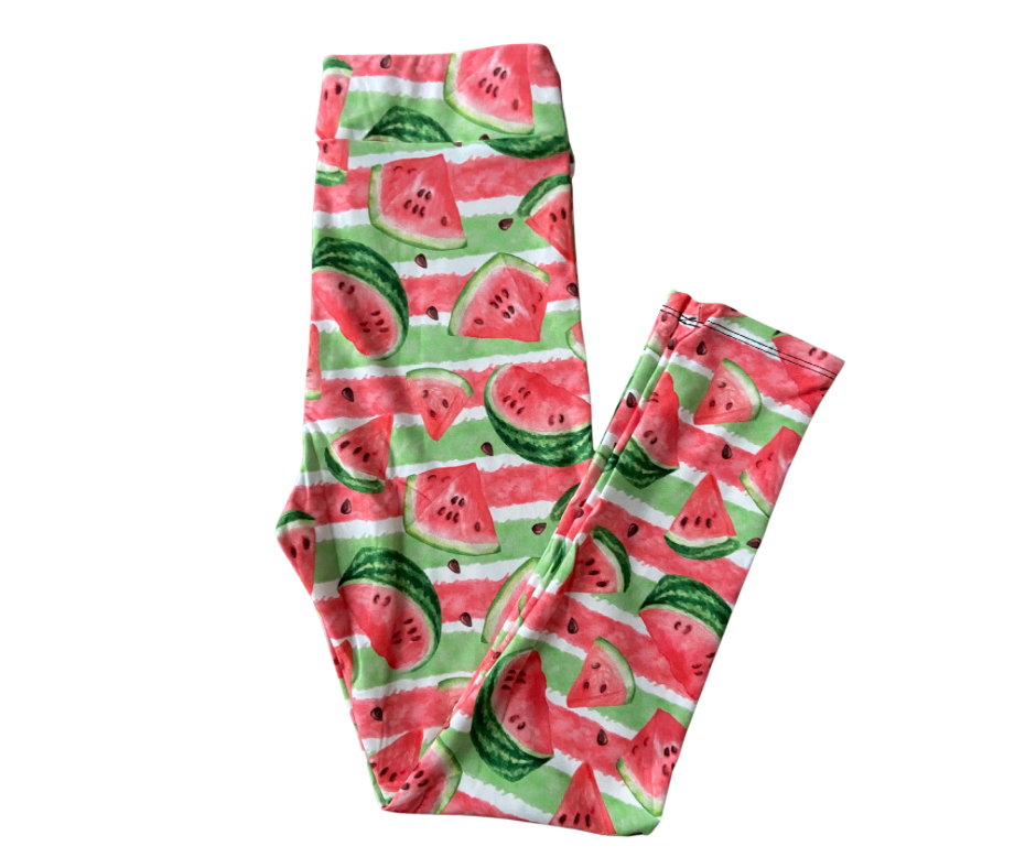 Watermelon Full Length Leggings