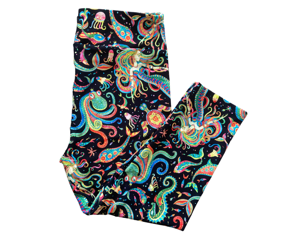 Mystic Mermaids Capri Leggings