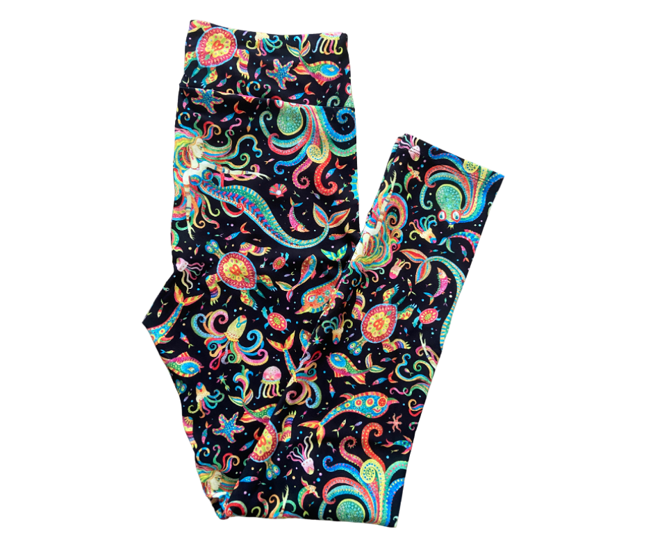 Mystic Mermaids Full Length Leggings