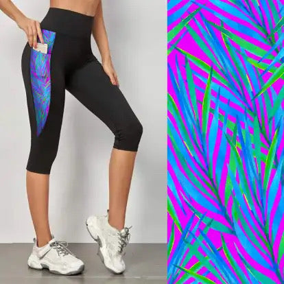 Preorder ends 30th November, available mid January. Bright Reeds Capri Triangle Pocket Leggings