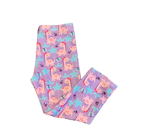 Toddler Cute Dino Full Length Leggings