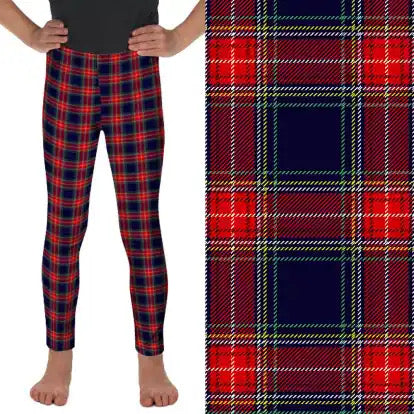 Preorder ends 30th November, available mid January. Kids Red Tartan Full Length Leggings