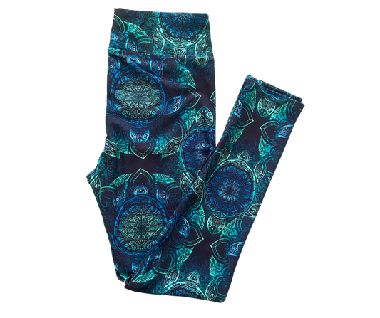 Turtle Mandala Full Length Leggings