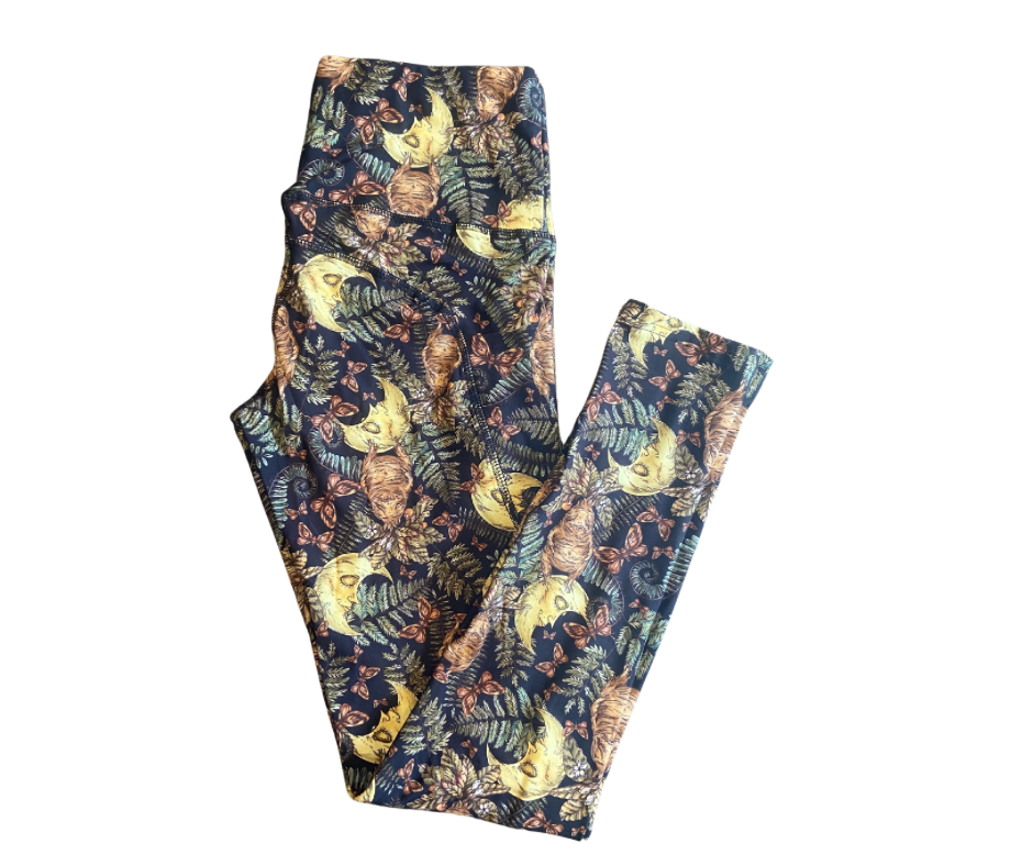 Magic Plant Thigh Pocket Full Length Leggings