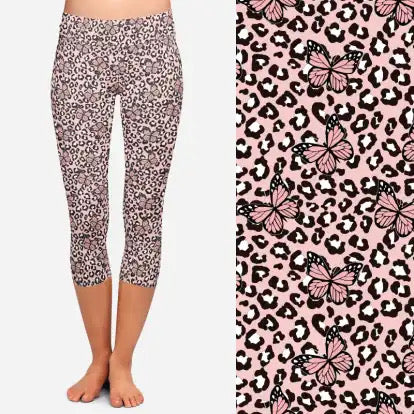 Preorder ends 13th Feb, available late March. Leopard Butterfly Capri Leggings