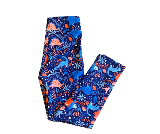 Kids Pretty Dinos Full Length Leggings