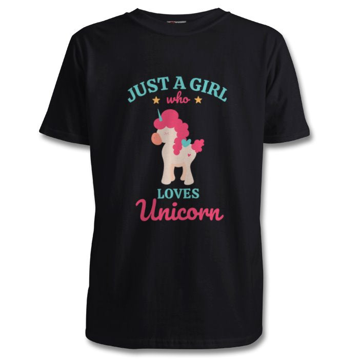 Just A Girl Unicorn - T-Shirt