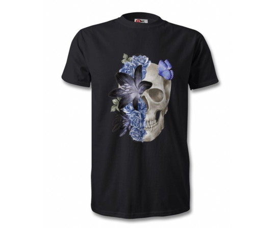 Purple Skull Flower - T- Shirt